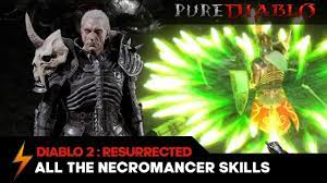 It promises updated graphics, 4k gaming, and all the content from diablo ii and it's. All Diablo 2 Resurrected Necromancer Skills In Action Youtube