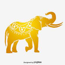 Thailand Elephant Gold Material Png Transparent Clipart Image And Psd File For Free Download Thailand Elephants Elephant Logo Thai Art