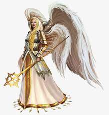 Hand Painted Goddess Fantasy Female Warrior Angel Warrior Angel Artwork