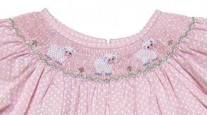 Lamb Smocked Dress Smocked Clothes Childrens Smocked Clothing Girls Smocked Dresses