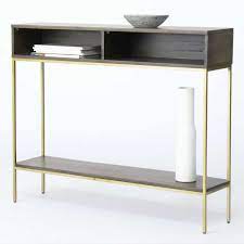 Merge a downtown vibe with a dash of west coast cool and you have the makings of west elm. Industrial Storage Skinny Console