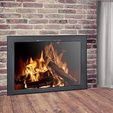 Engineered to minimize the loss of heat during winter, this glass door fits most fireplace models including bc36, br36, hc36, rd36, bbv36, and bcf36. Colridge Masonry Wood Burning Fireplace Glass Door Fireplace Glass Doors Glass Fireplace Fireplace Doors