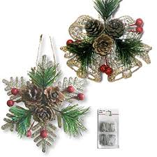 Shop early for christmas yard decorations, christmas inflatables and outdoor nativity. Buy Christmas Decor Set Of 4 Pinecone Christmas Decorations Vintage Christmas Decor Glitter Christmas Ornament Online At Low Prices In India Amazon In