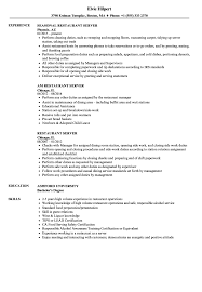 Restaurant Server Resume Samples Velvet Jobs