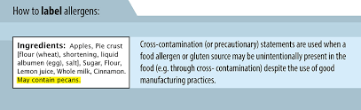 How To Label Allergens On Your Food Product Canadian Food