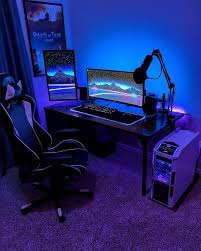 Desktop Setup Gamerroom Diy Video Game Room Design Video Game Rooms Best Gaming Setup