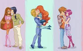 Happy Valentine In 2021 Winx Club Girl Fanart Bloom And Sky