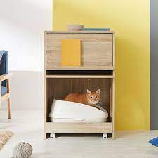 猫と暮らそう 猫 トイレ グレー トイレ 猫の家具