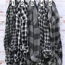 Black And Grey Flannel Shirt 
