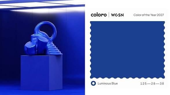  رنگ «Luminous Blue» یا «آبی درخشان» به‌عنوان رنگ سال ۲۰۲۷ 
