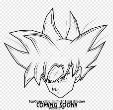 I would rather be a brainless monkey than a heartless monster. fye Goku Line Art Drawing Sketch Goku Comics White Face Png Pngwing