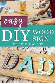 How To Make Decoupage Wood Signs The Easy Way Diy Wood Signs Decoupage Wood Scrapbook Paper Projects