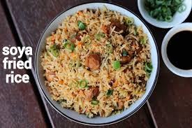 A bowl of white rice has 242 calories, while a bowl of brown rice has 28 calories. Soya Fried Rice Recipe Soya Chunks Fried Rice Meal Maker Fried Rice