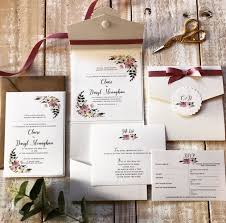 Pretty Mauve Floral Wedding Invitation Floral Wedding Invitations Wedding Stationery Wedding Invitations