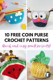 Knit frog coin purse to carry all your little treasures in something cute and affordable. 10 Easy And Adorable Coin Purse Free Crochet Patterns Blog Nobleknits