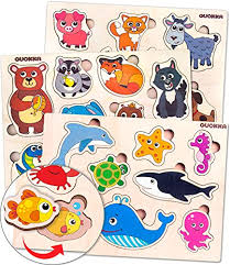 These puzzles are bright and vivid, helping to raise the attention of your boys and girls and develop the coordination of … Best Brain Developing Puzzles For 1 Year Olds