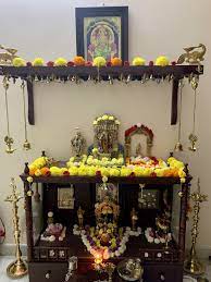 Pin By Penumatsa Neelu On Puja Decorations Pooja Room Door Design Pooja Room Design Temple Design For Home