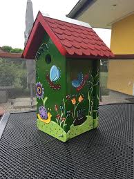 Design Nisthaus Vogelvilla Von Made In Lelm Selbst Gefertigt Und Von Hand Bemalt Sind Meine Vogelhauser Ein Far Bird Houses Painted Bird House Bird Houses