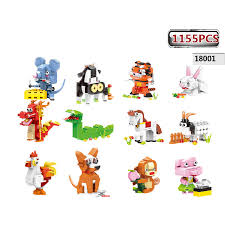 Check spelling or type a new query. Lucu Kartun Hewan Cantik Zodiak Cina Moc Blok Bangunan Mouse Tiger Kelinci Naga Ular Domba Kuda Monyet Mainan Untuk Anak Anak Blok Aliexpress