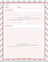 Grey Chevron Red Recipe Binder Editable 54 Sheets Instant Download Recipe Cards Template Recipe Binder Cover Organization Planner Printables