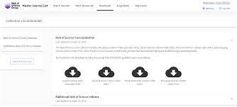 Display journals with at least. Web Of Science Exporting Master Journal List Mjl Titles To Excel