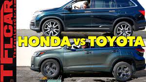 The 2019 toyota highlander is the most recommendable crossover suv that seats up to eight passengers. 2019 Honda Pilot Vs Toyota Highlander Hybrid Awd Vs The Tfl Slip Test Youtube