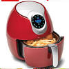 Amazon com copper chef 2 qt air fryer turbo cyclonic airfryer with rapid air technology for less oil less cooking includes recipe book black kitchen. 1