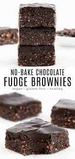 No Bake Vegan Brownies Recipe Raw Vegan Brownies Vegan Dessert Recipes Cacao Recipes
