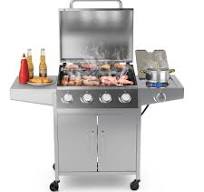 Costway 5 Burner Propane Gas BBQ Grill with Side Burner ...