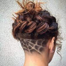 Show Off Your Dedication To Halloween With These Spooky Undercuts Undercut Hairstyles Undercut Long Hair Shaved Hair Designs