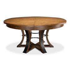 Browsing patent archives can also be instructive, here's a revolving extension table that uses a circular center, and if you just search google. Industrial Jupe Extension Dining Table For Sale At 1stdibs