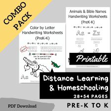 digital handwriting worksheets combo pack prek k