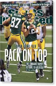 Green Bay Packers Vs Pittsburgh Steelers Super Bowl Xlv Sports Illustrated Cover Acrylic Print In 2020 Green Bay Packers Green Bay Packers Football Green Bay