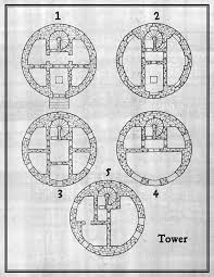 Floorplan For A 5 Floor Tower Fantasy Map Dungeon Maps Map