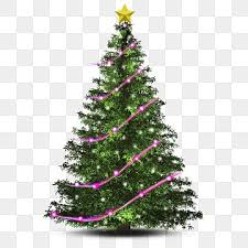 Christmas Tree With Pink Ribbons And Lights Christmas Christmas Tree December Png Transparent Clipart Image And Psd File For Free Download Christmas Tree Clipart Ribbon On Christmas Tree Christmas Tree With
