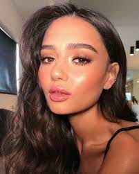 Glow Makeup Brunette Morena Hair Makeup Glowing Makeup Beautiful Makeup