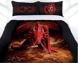 Gothic Bedding Sets Set Anne Stokes Dragon S Lair Licensed Product Set Includes 1 Double Dragon Bedding Anne Stokes Dragon Decor