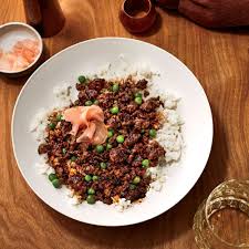 Soboro Donburi Gingery Ground Beef With Peas Over Rice Recipe Recipe Best Ground Beef Recipes Wine Recipes Food Magazine