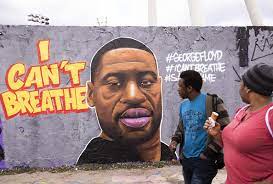 A mural honoring the late george floyd collapsed after being hit by lightning, according to witnesses. Murals Of George Floyd Emerge Around The World