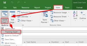 About The Tracking Gantt View The Project Corner