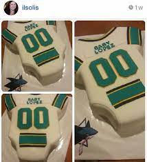 San Jose Sharks Baby Onesie Cake The Cutest Shark Baby Shower Baby Shower Images Baby Shower Crafts