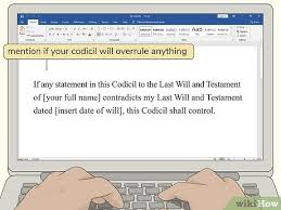 We did not find results for: How To Write A Codicil 12 Steps With Pictures Wikihow