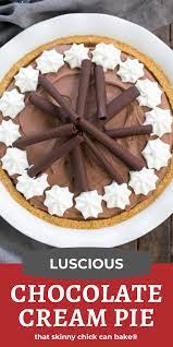 Easy Chocolate Cream Pie Recipe Baking Sweets Dessert Bar Recipe Baking Sweet