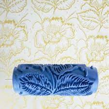 The roller can be affixed onto the end. Buy Online Hot Sale Diy 5 3d Rubber Decorative Wall Painting Roller Wall Pattern Design Roller Flower Pattern 085y Free Shipping Alitools