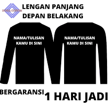 Desain kaos polos lengan panjang depan belakang. Kaos Custom Lengan Panjang Depan Belakang Kaos Custom Nama Desain Bebas Sesukamu Kaos Desain Sendiri Kaos Request Sendiri Kaos Nama Sendiri Kaos Tulisan Sendiri Kaos Sablon