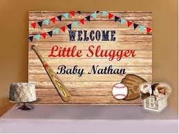 Baseball Baby Shower Little Slugger Baby Shower Cake Sweets Etsy Baseball Baby Shower Sports Baby Shower Baseball Baby Shower Theme