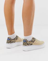 Nike Leopard Print Air Force 1 Sage Trainers In 2020 Leopard Nikes Air Force 1 Nike