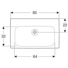 Geberit meuble salle de bain. Ensemble Meuble Salle De Bain L 80 Cm Avec Vasque Ceramique Geberit 099457 Ab Lb4