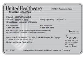 In some cases your id number will change, such as if you switch health insurance plans during open enrollment. U Ship Id Card Uchicago Student Wellness The University Of Chicago