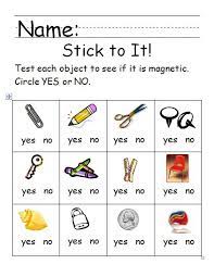 Magnets For Kids Worksheets Best Kids Worksheets Recipe Kindergarten Science Preschool Science First Grade Science
